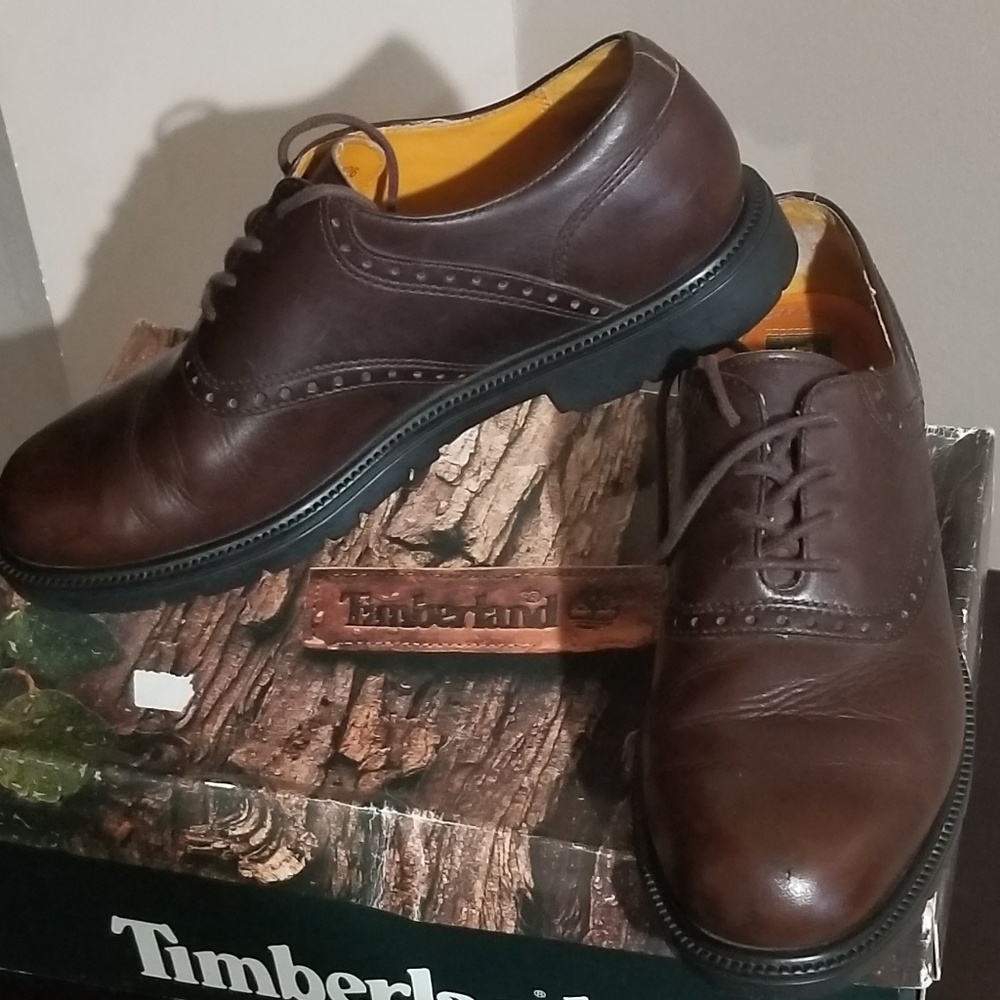 Mens Timberland dark brown lace up